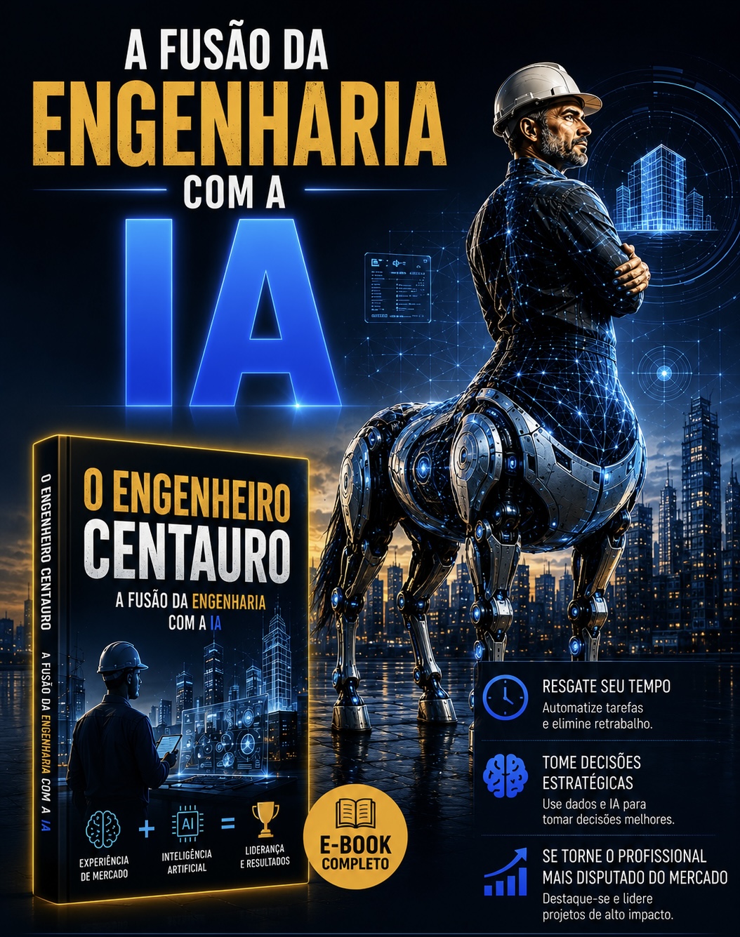 O Engenheiro Centauro - Capa do E-book e Conceito Visual