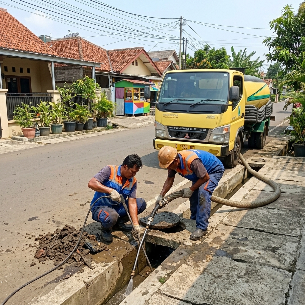 Teknisi Menangani Saluran