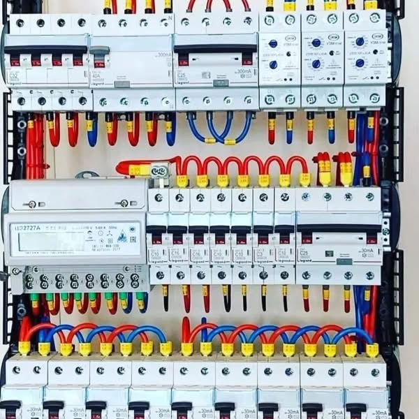 Elektro-Service Wuppertal - Verteilerkasten mit professioneller Verkabelung