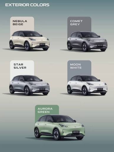 ألوان Geely EX2