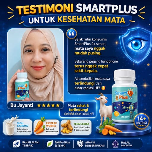 Testimoni Smart Up Plus - Kesehatan Mata