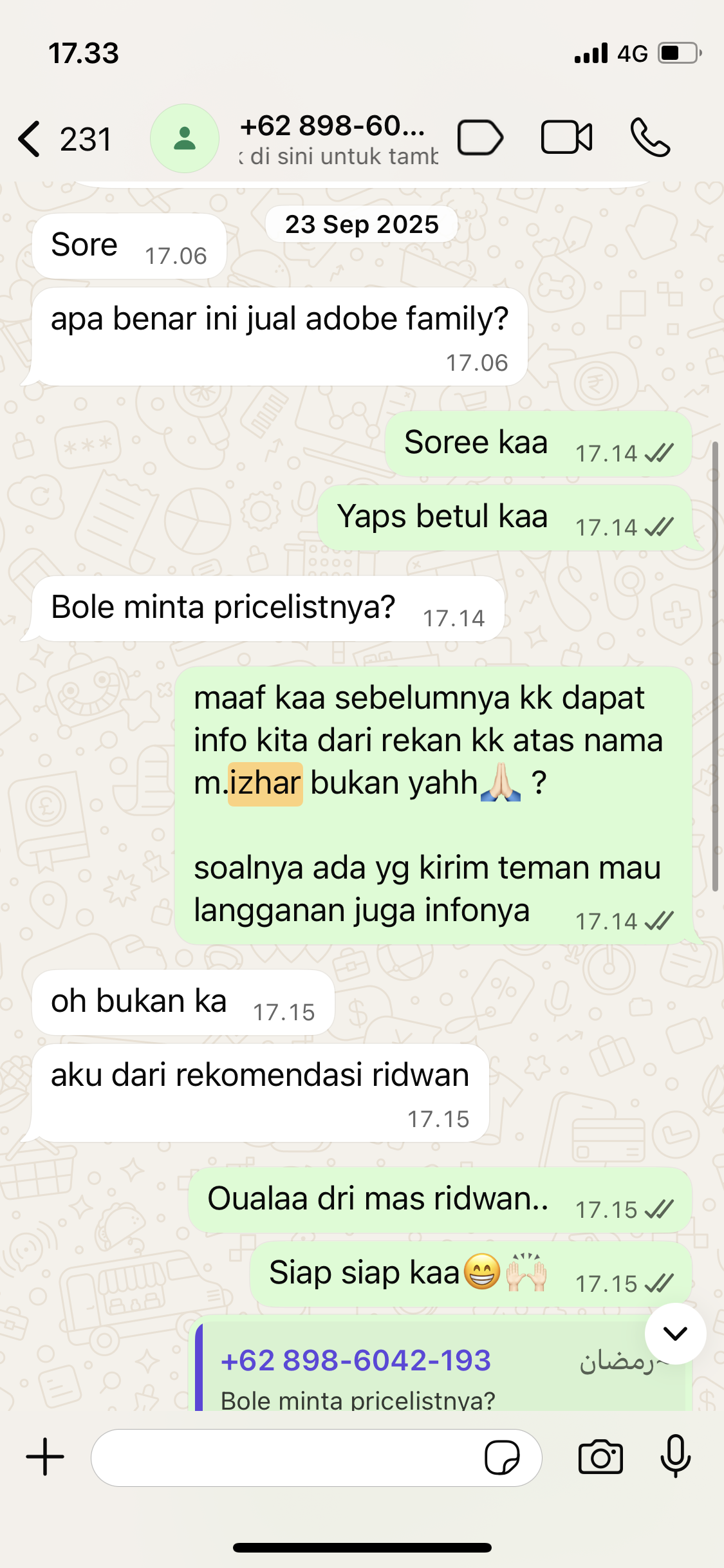 Testimoni 1