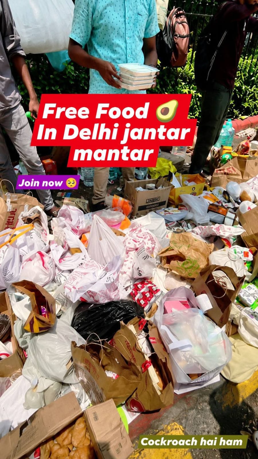 Free food distribution
