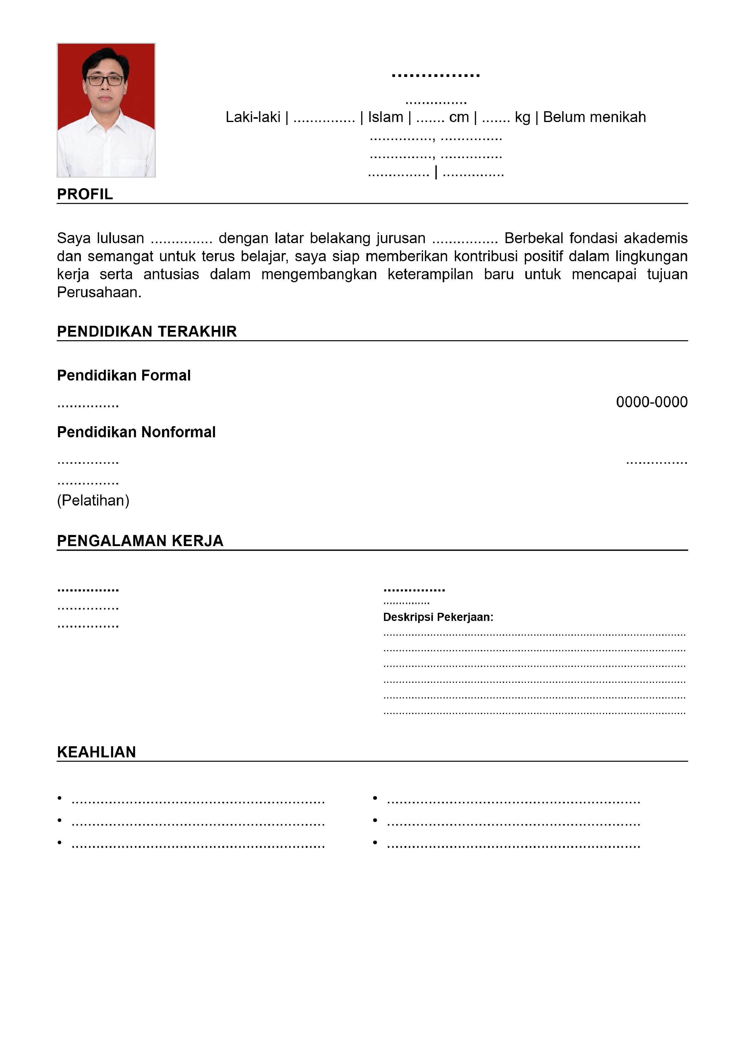 Contoh CV 2
