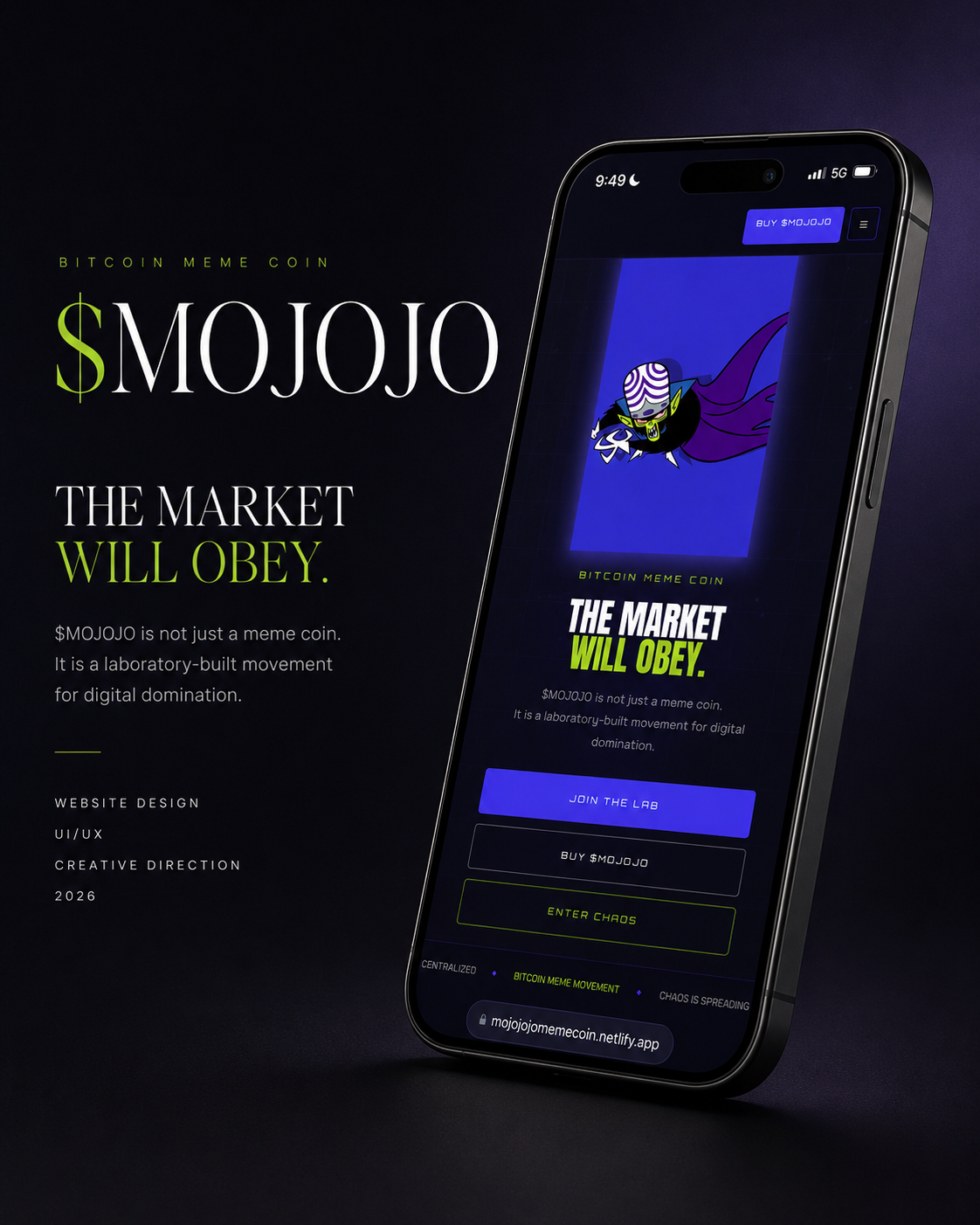 MojoJojo Memecoin — Community-Driven Web Experience