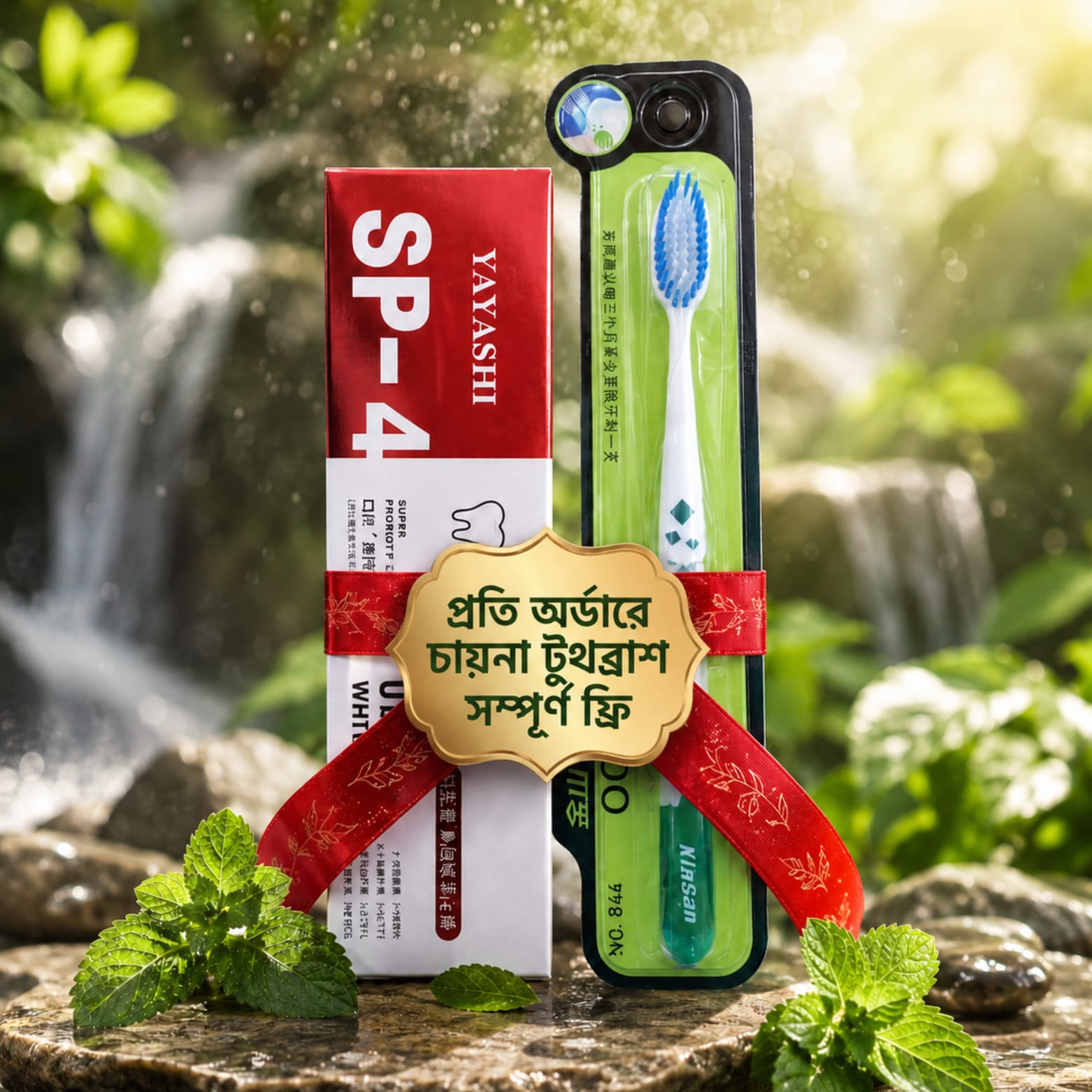 SP4 Toothpaste & Premium Toothbrush Combo
