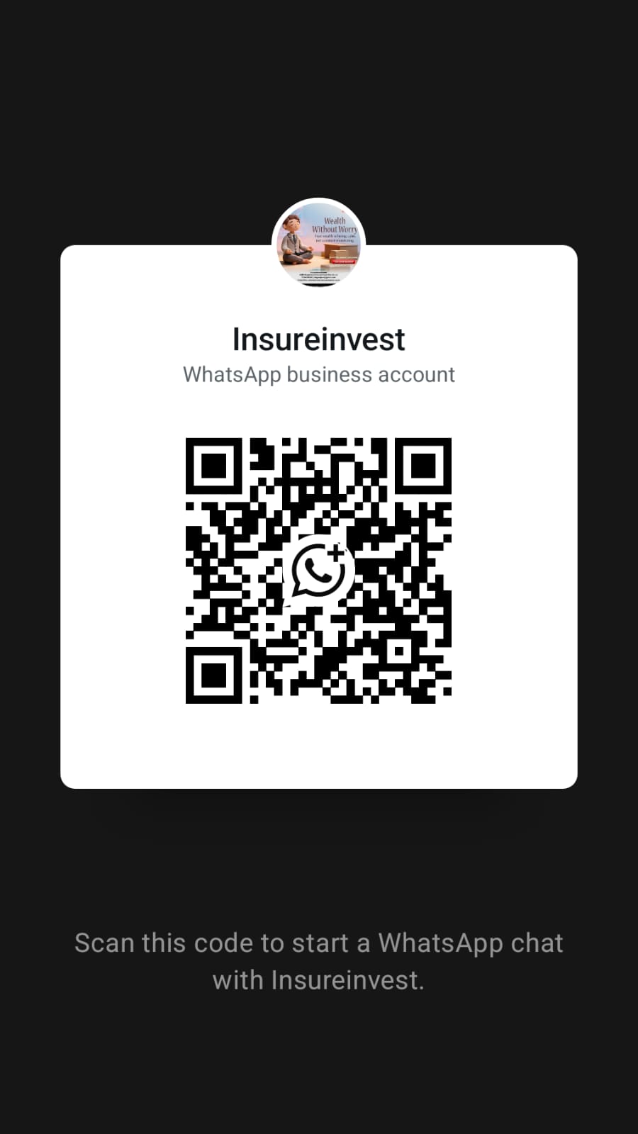 WhatsApp QR Code - InsureInvestment
