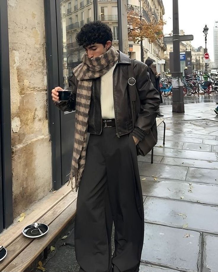 Leather Coat — Rain Edit