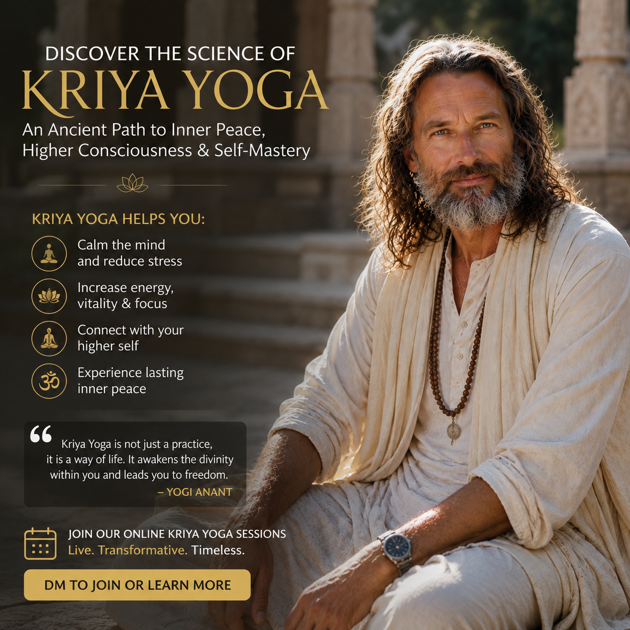 Kriya Yoga Social Media Creative