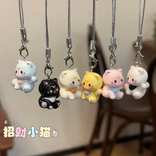 Kawaii Lucky Cat Charms