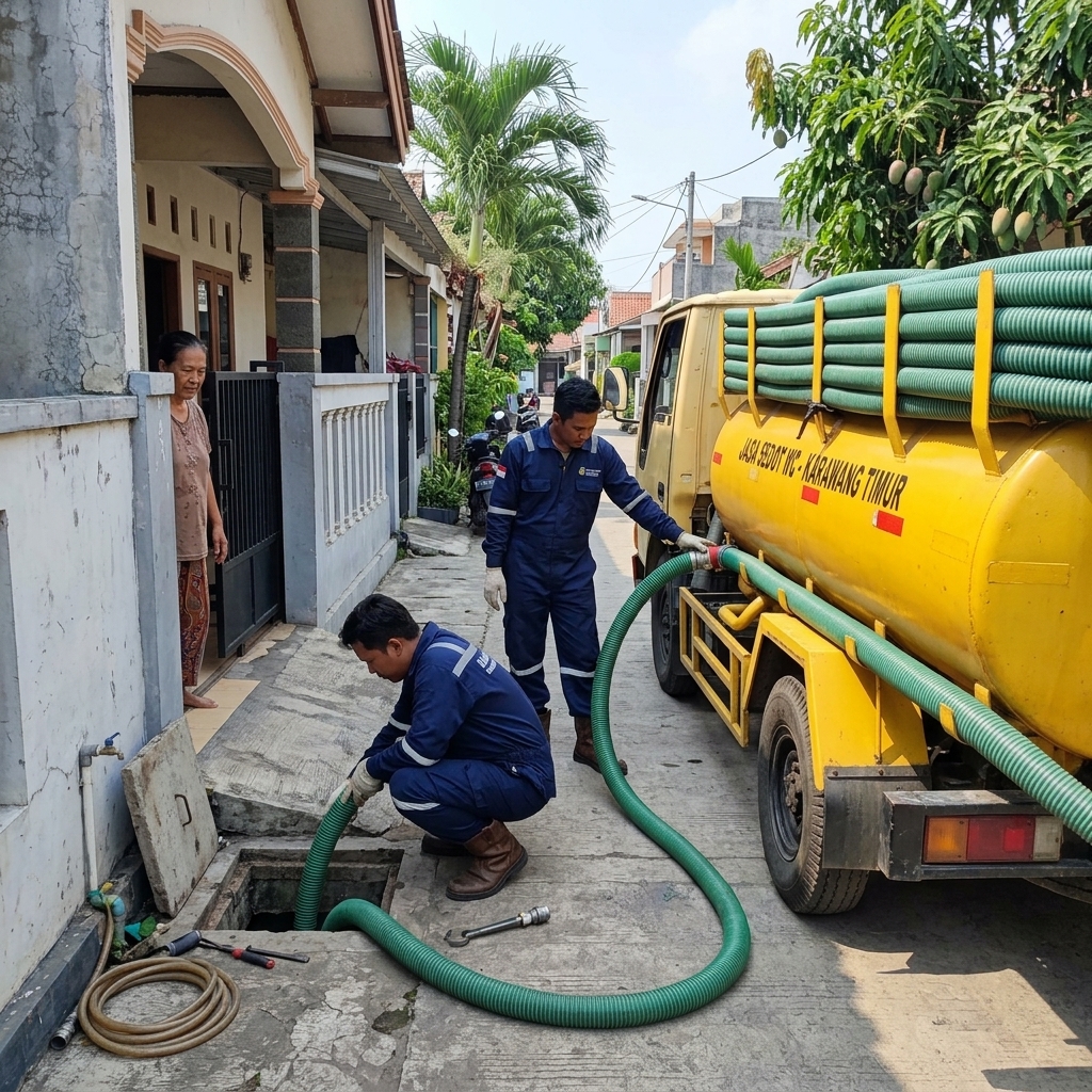 Kantor dan Armada Truk Sedot WC PT Hadi Jaya Nusantara di Karawang