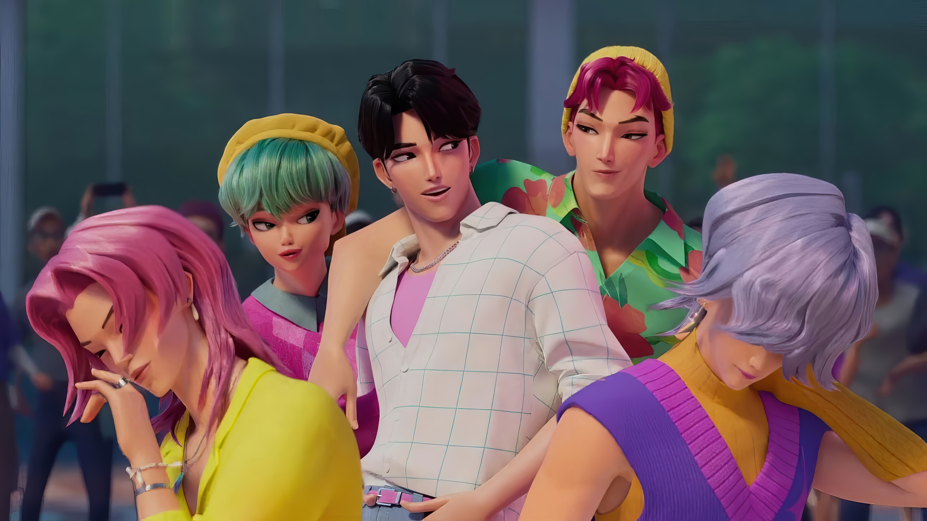 Colorful 3D Character Group Movie