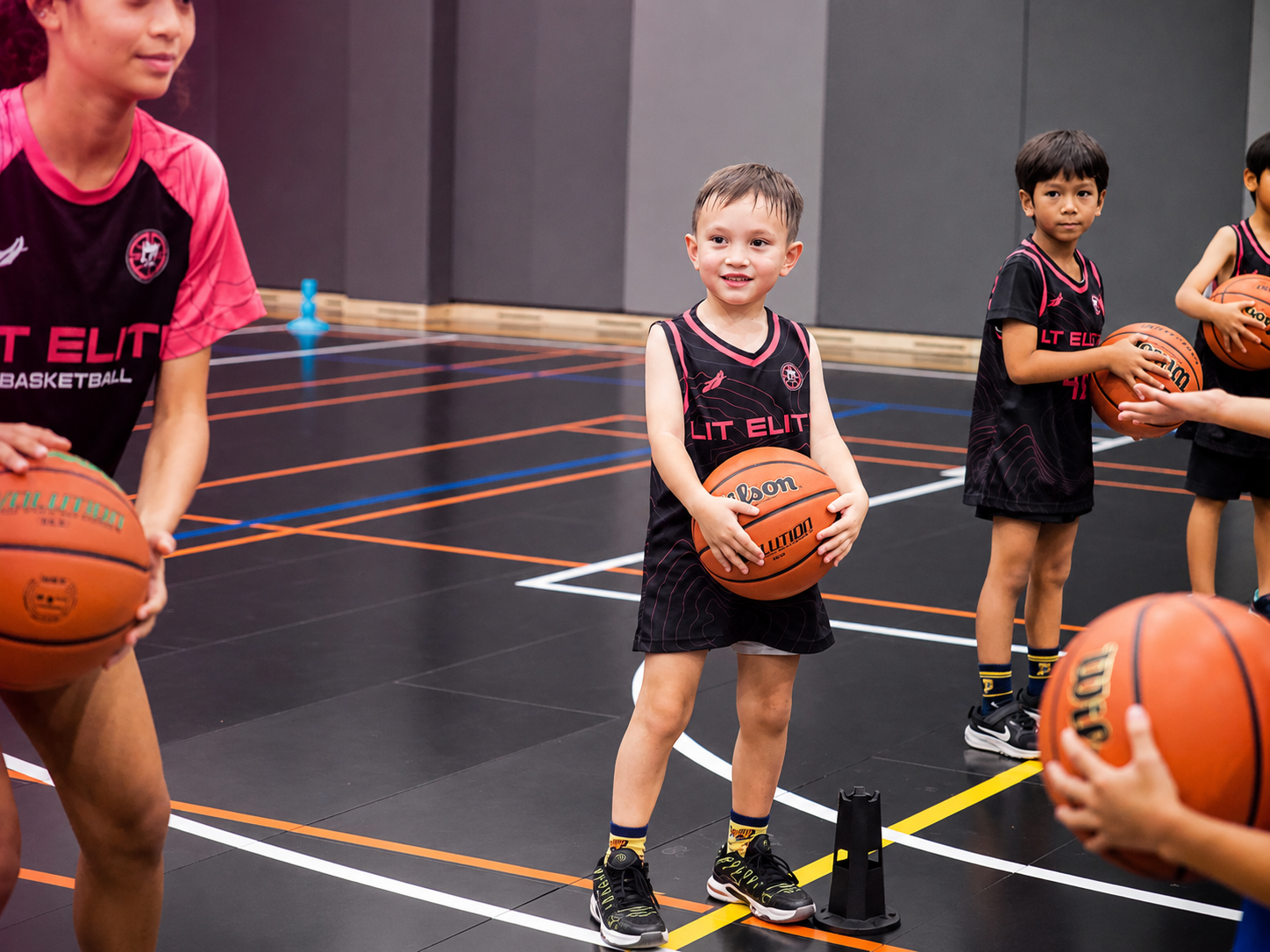 U7 basketball training program for kids ages 5-7 at LIT Elite Academy