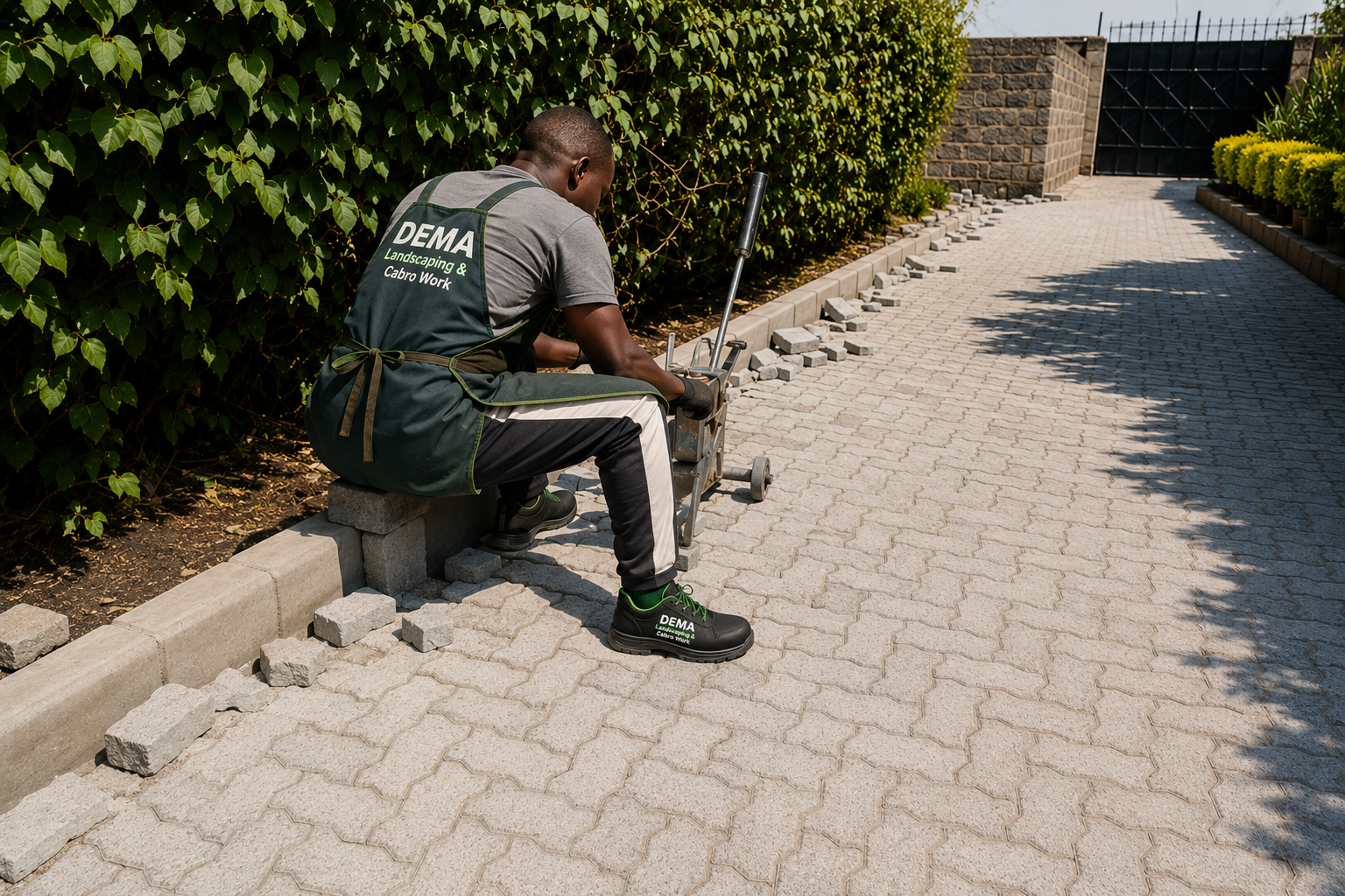 DEMA Landscaping professional at work