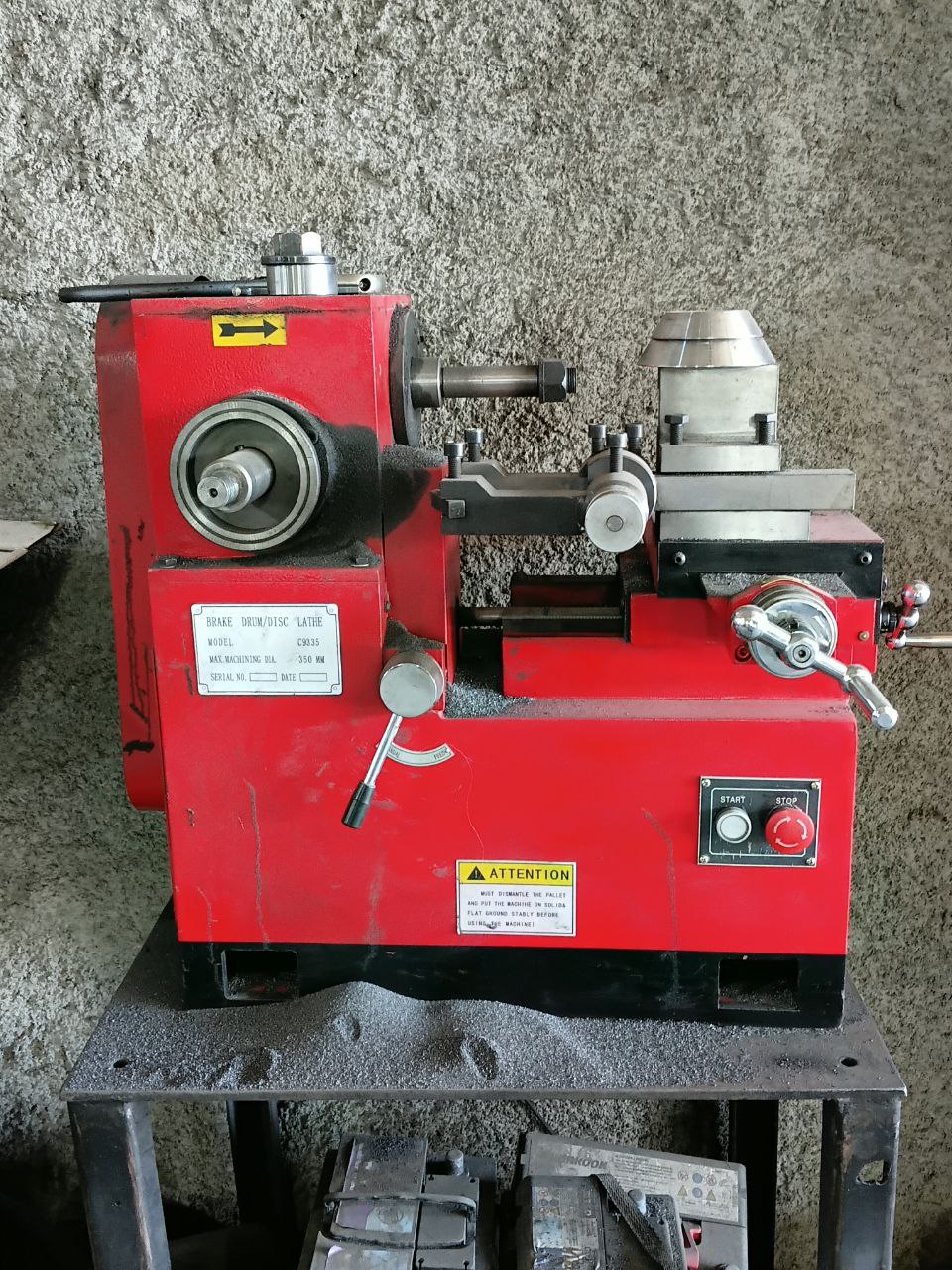 Vista general del taller mecánico