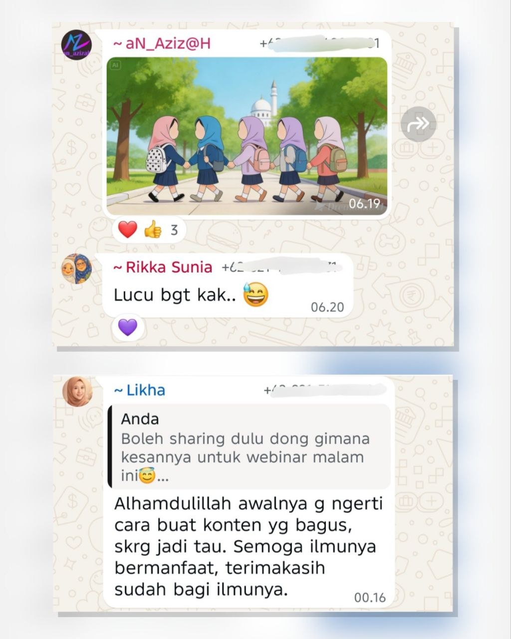 Testimoni Chat