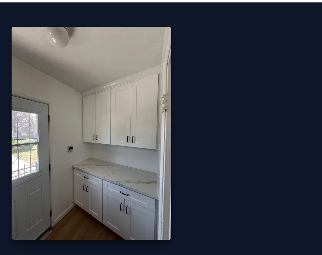 Pantry with Glass Door