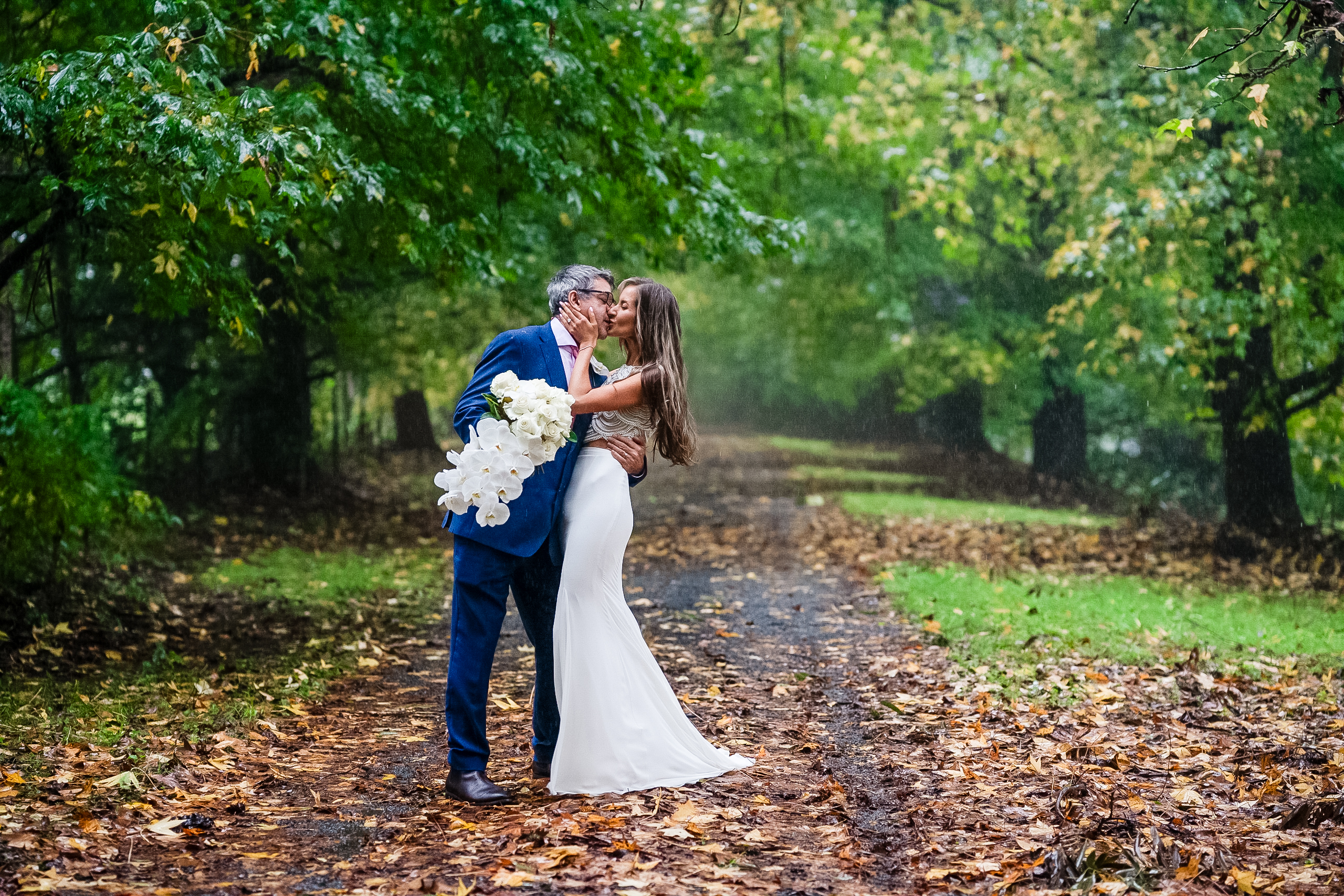 Forest Wedding Kiss