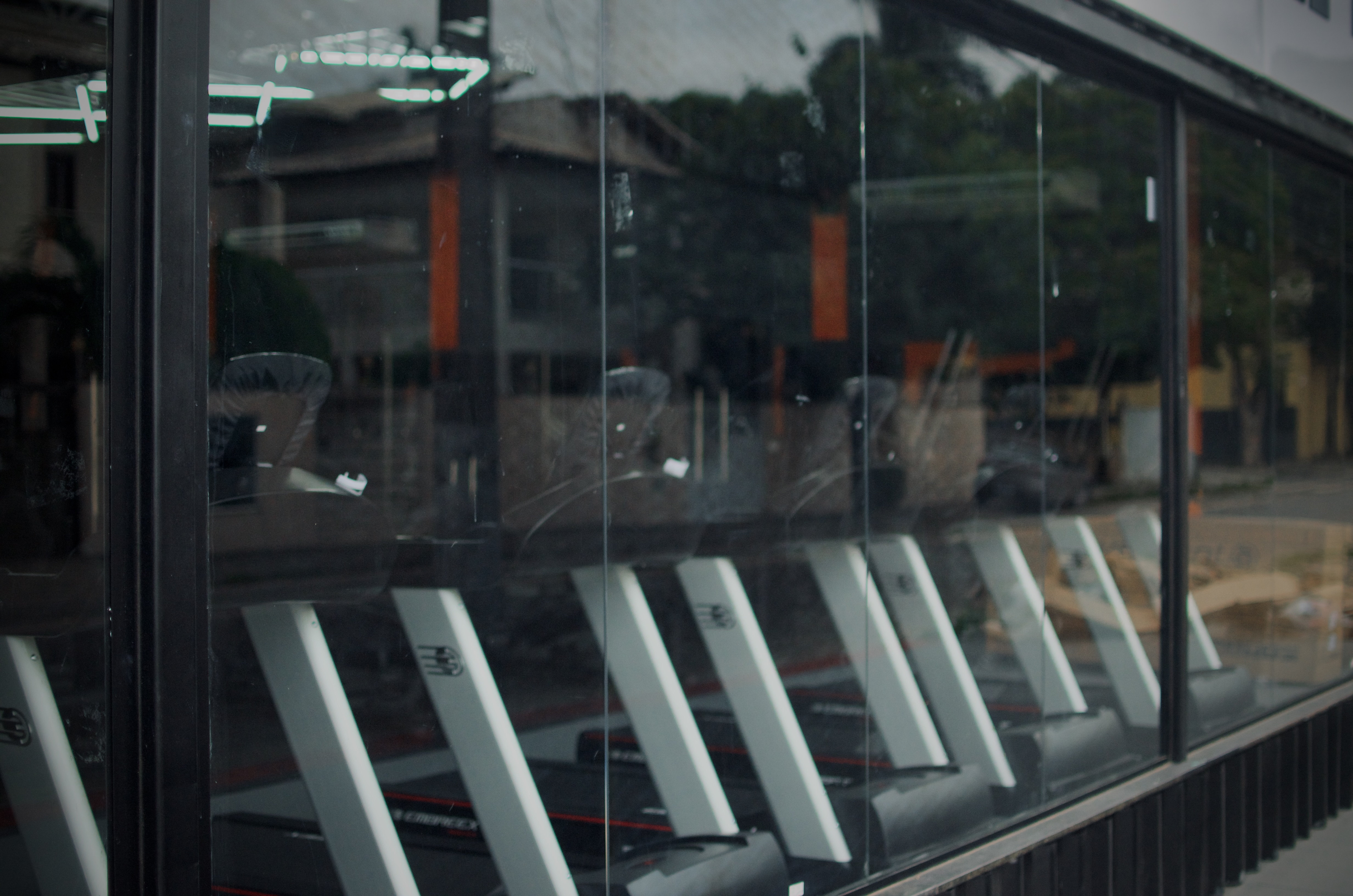 Vitrine da academia