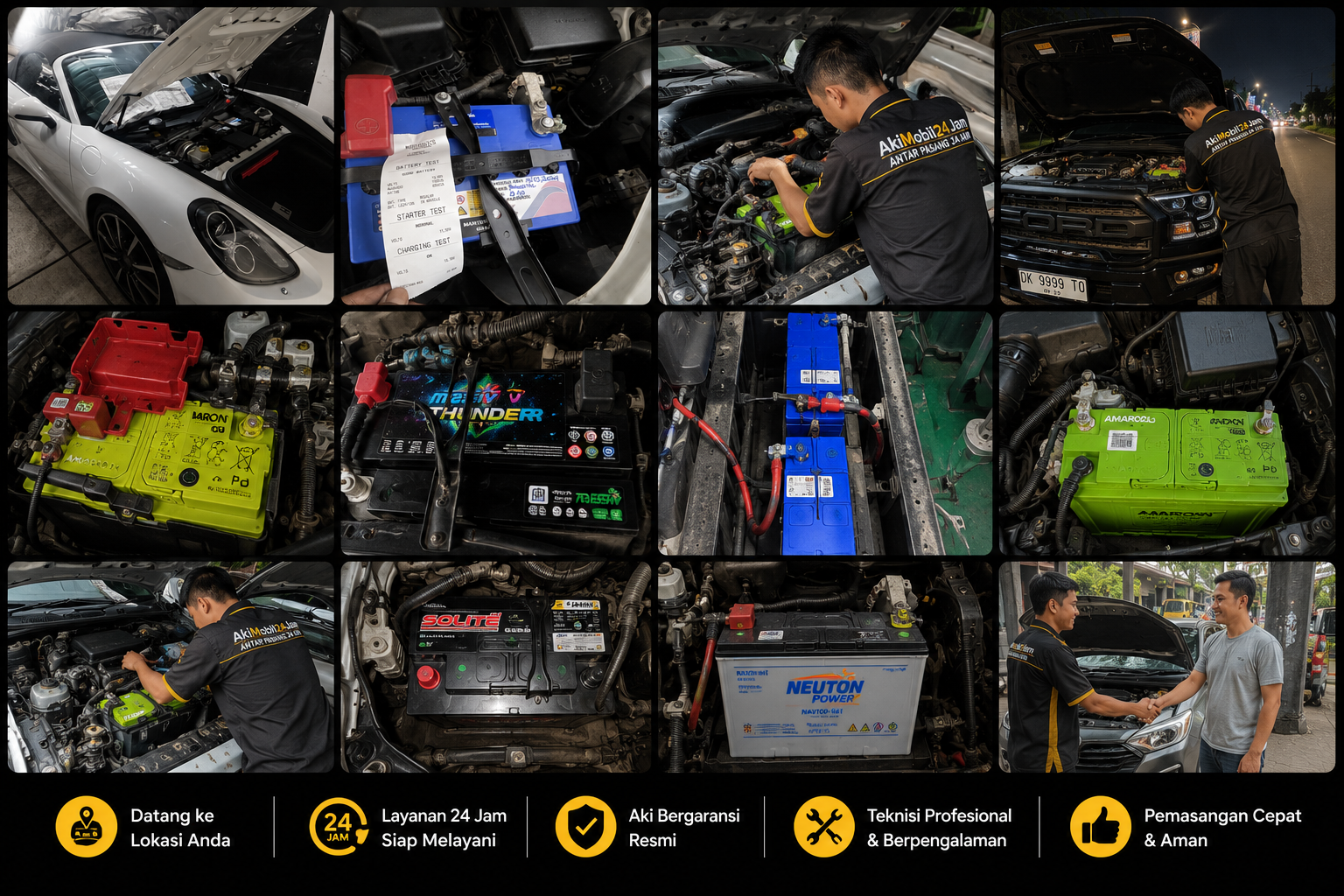 Teknisi AkiMobil24Jam Pasang Aki