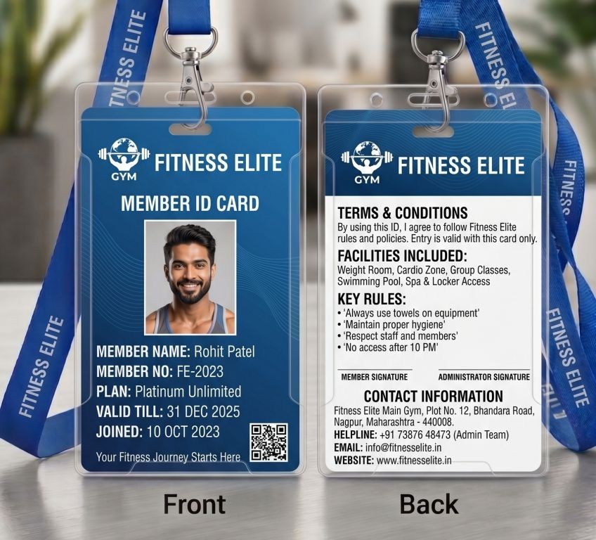 Member ID Card Sample
