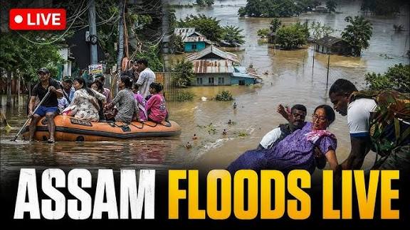 Assam Flood Rescue Operations - Emergency Relief Work