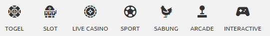 TOGEL SLOT LIVE CASINO SPORT SABUNG ARCADE INTERACTIVE