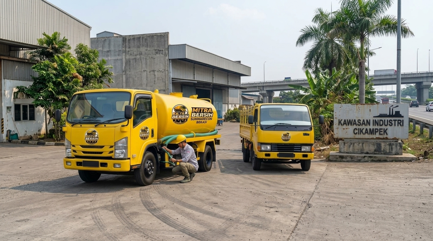 Armada Mitra Bersih di Kawasan Industri Cikampek - jasa sedot wc cikampek terpercaya