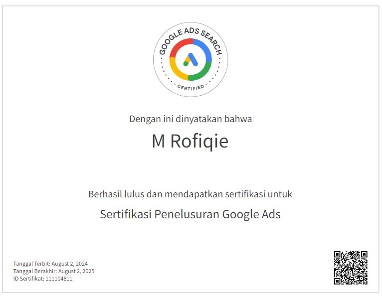 Google Ads Search Certified