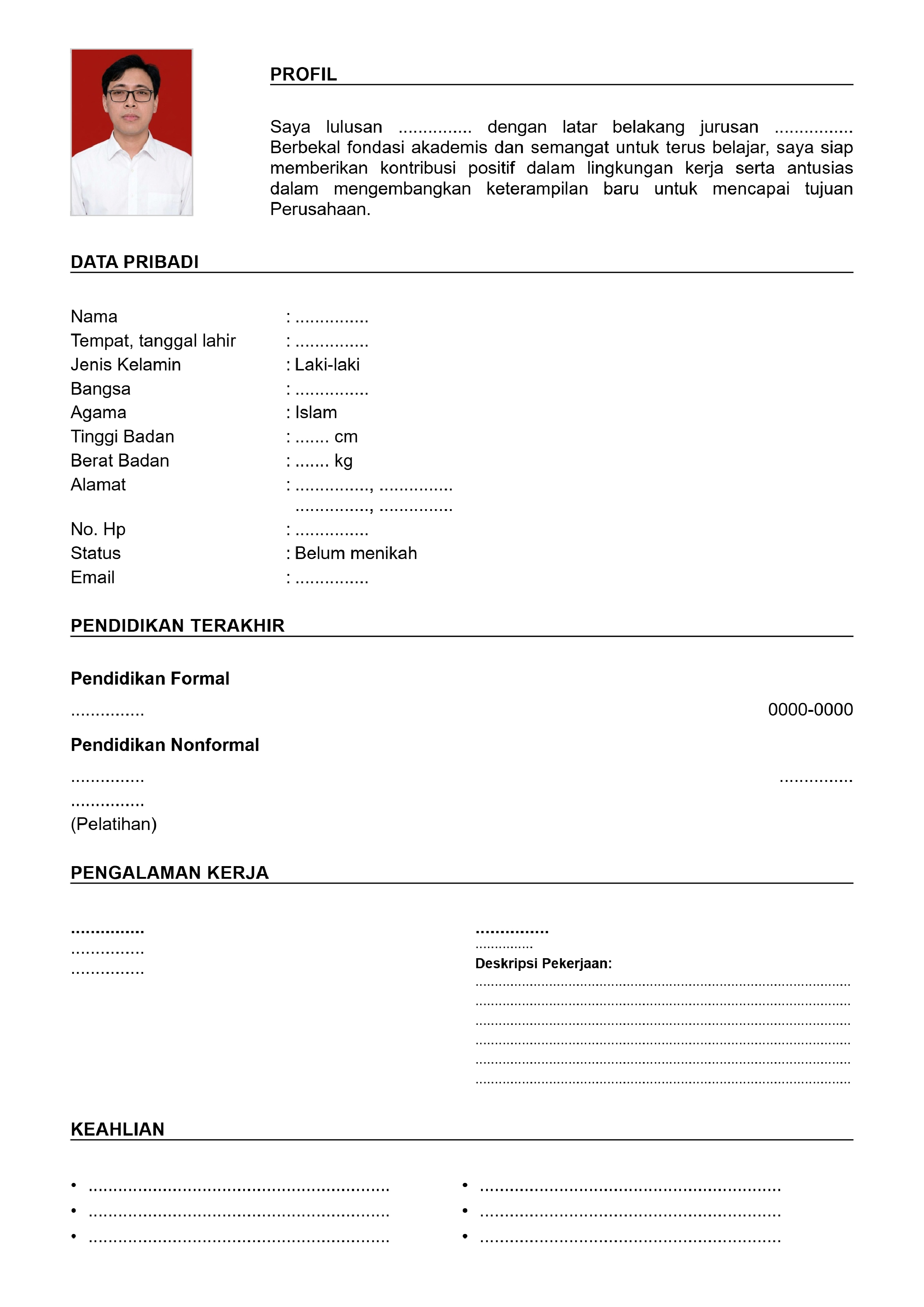 Contoh CV 1
