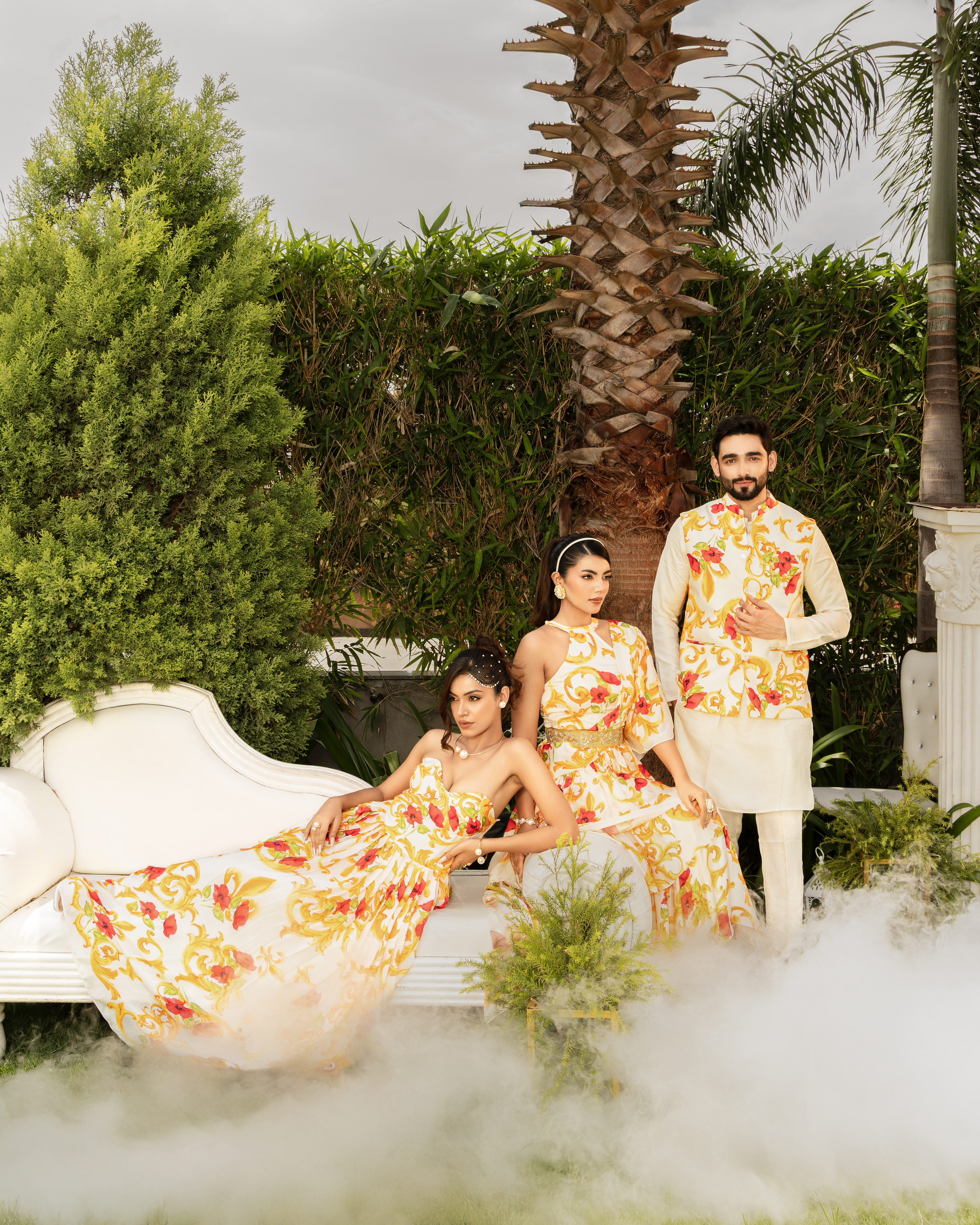 Floral Print Luxury Ensemble - Richa Gupta Collection