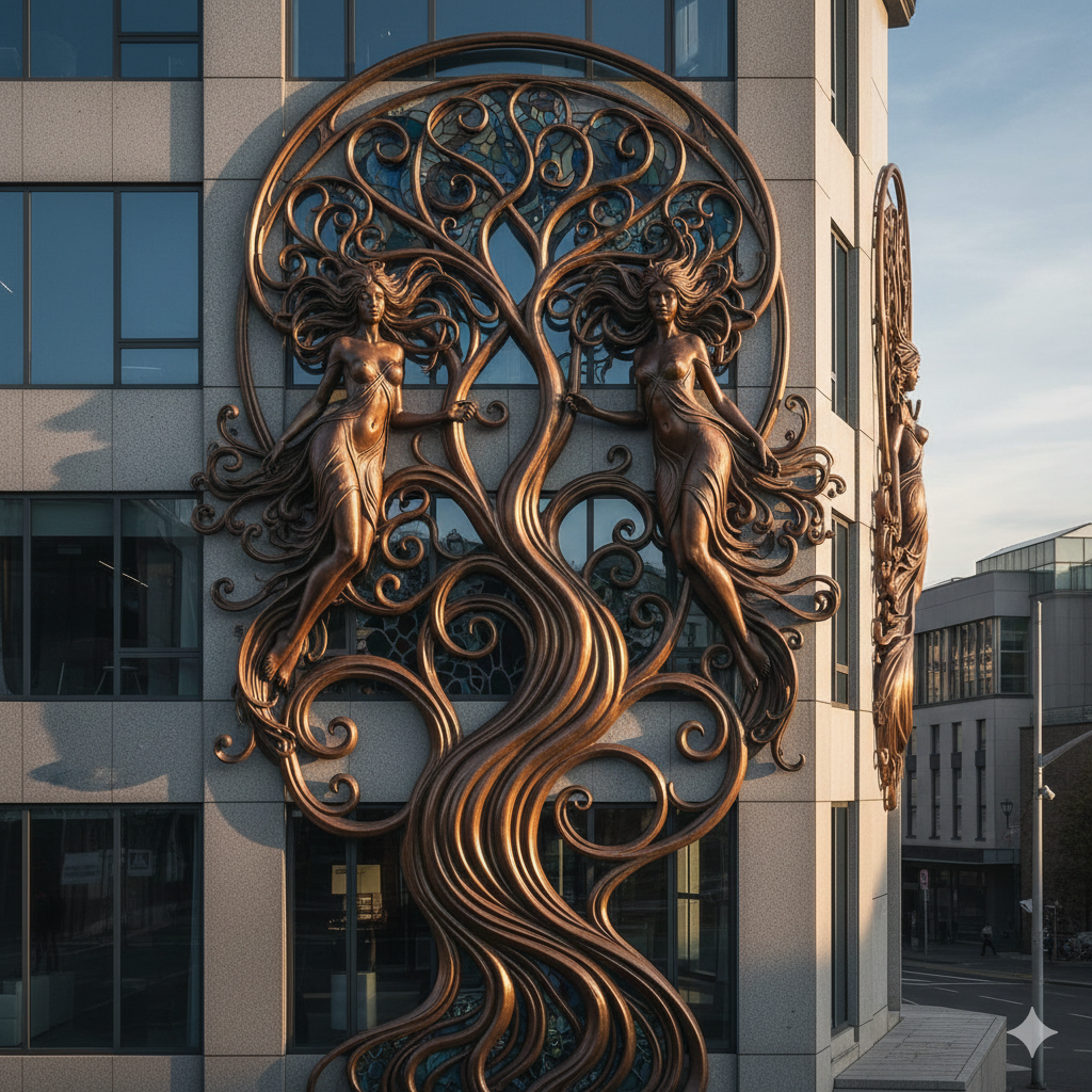 Modern Facade Art Sculpture