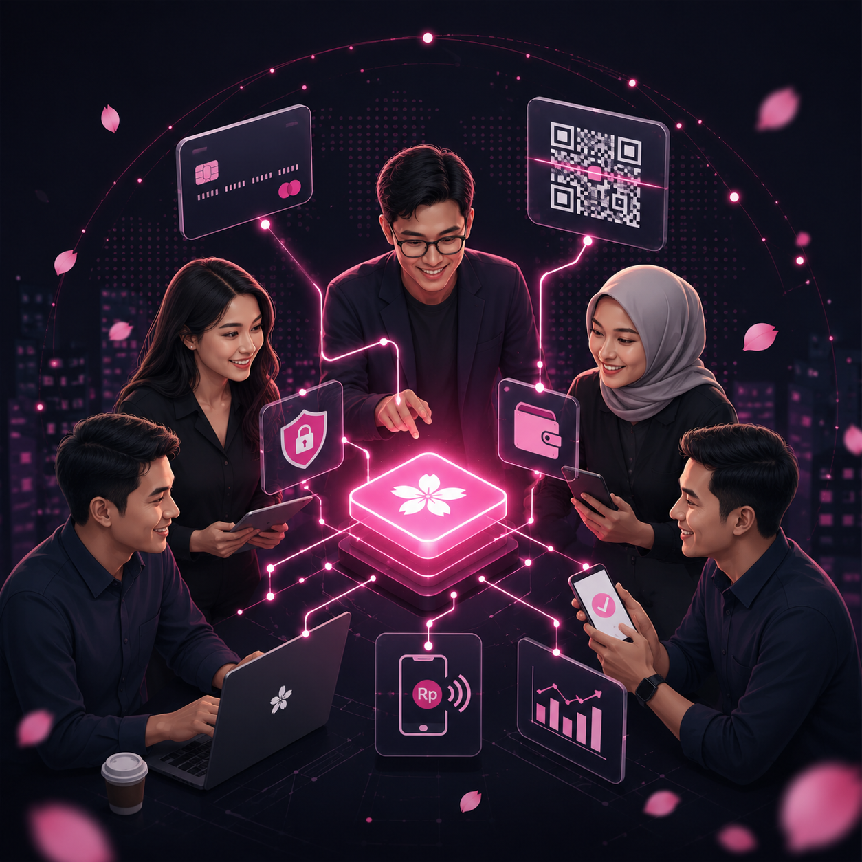 Tim SAKURAKU - Kolaborasi Digital Payment