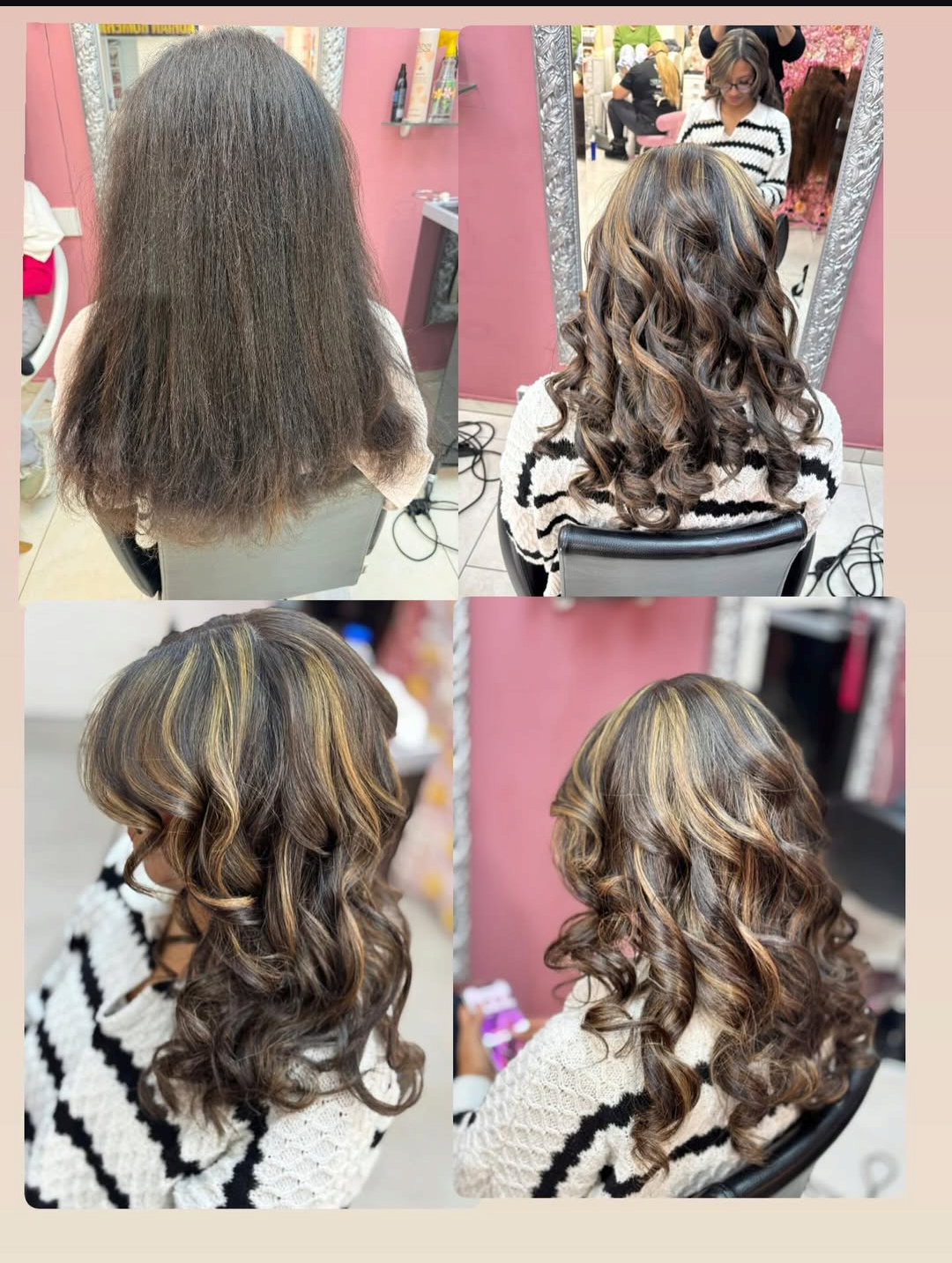 Damenhaarschnitt Transformation