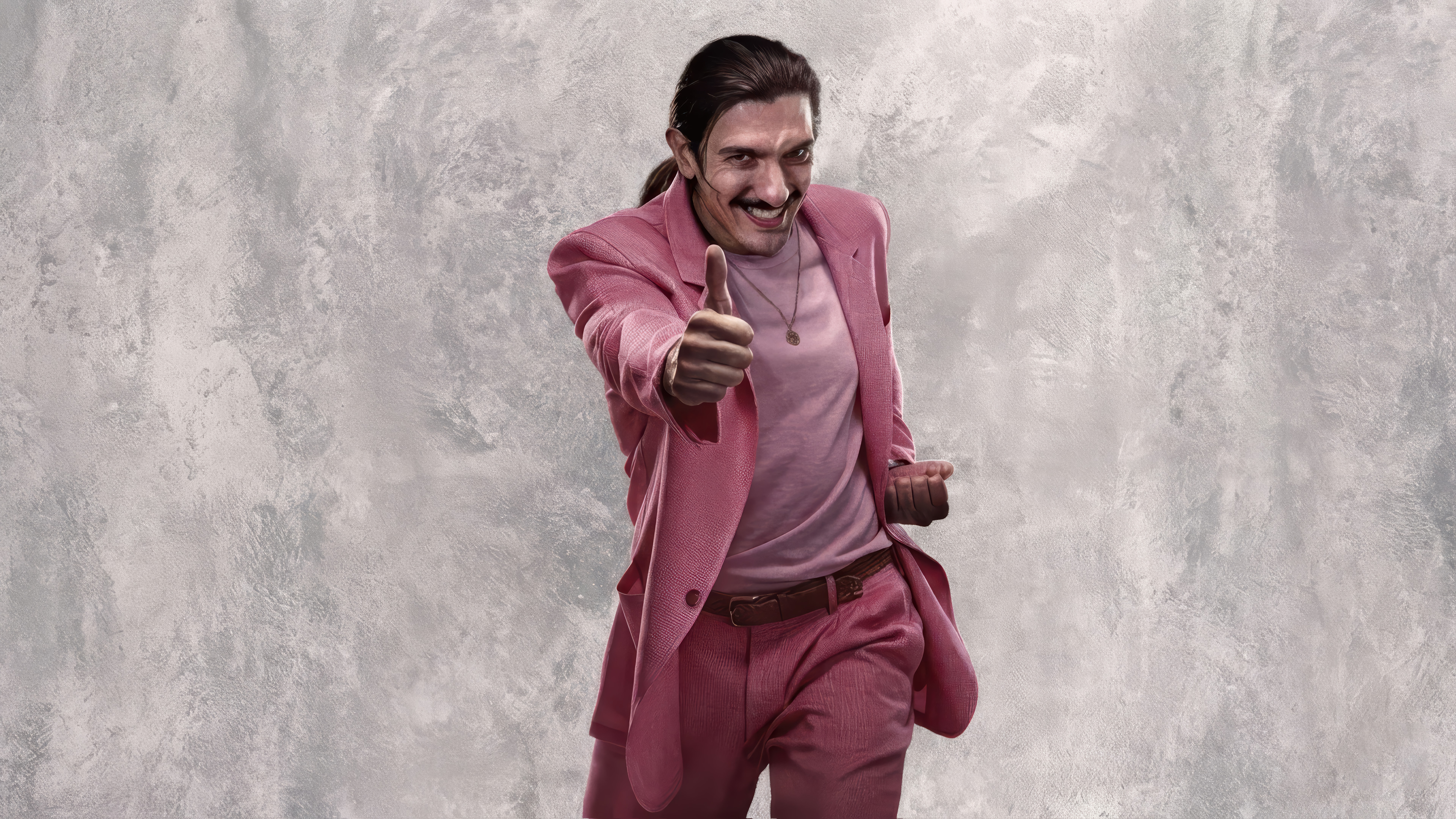 Pink Suit Thumbs Up Movie