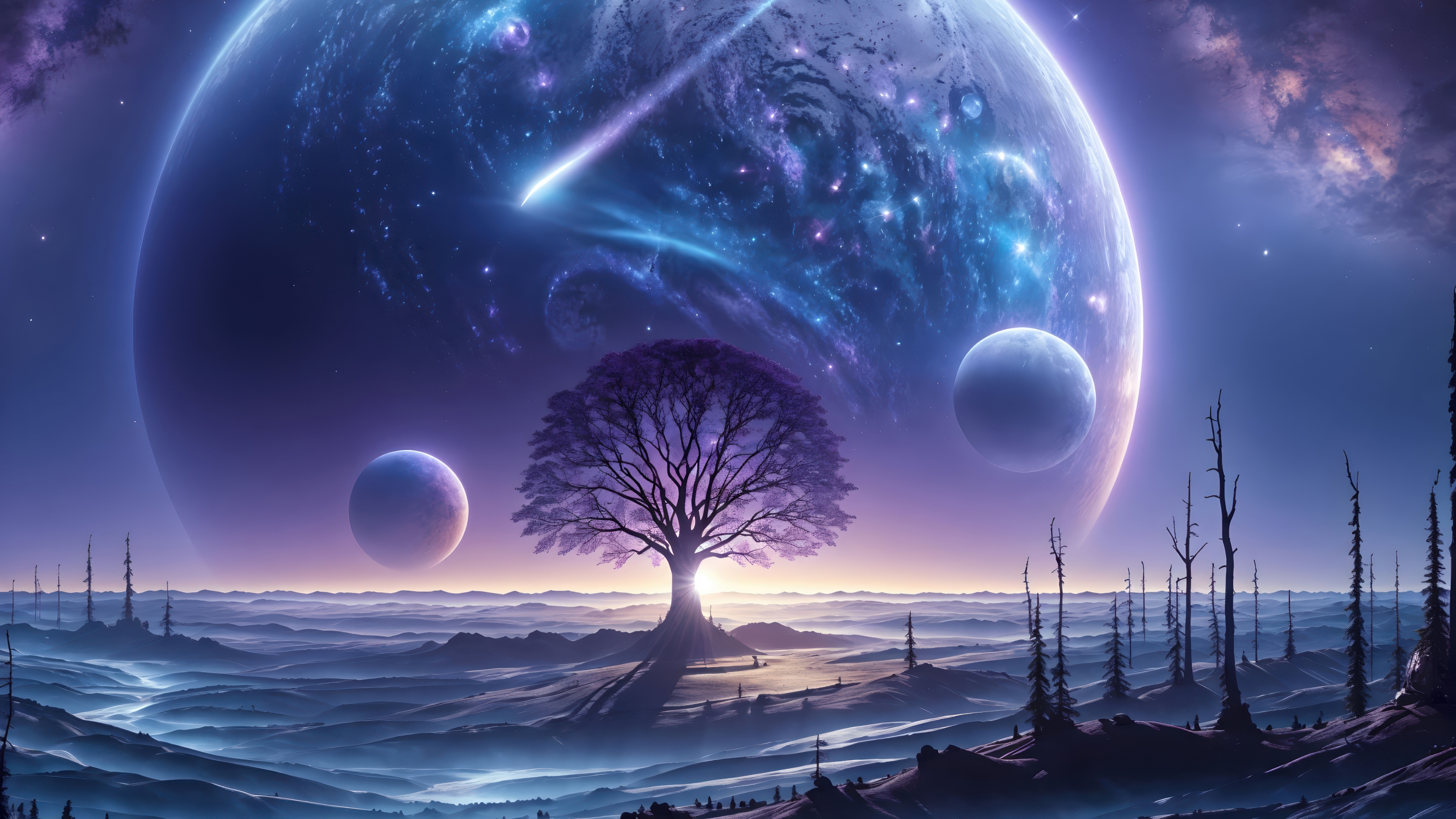 Alien Planet Tree Space