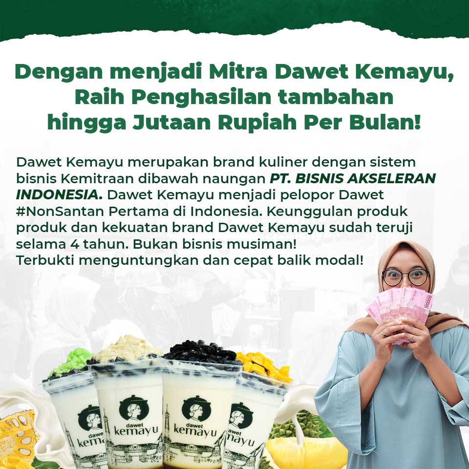 Keuntungan Menjadi Mitra Dawet Kemayu