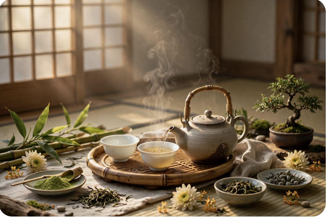 Traditional Japanese tea ceremony room