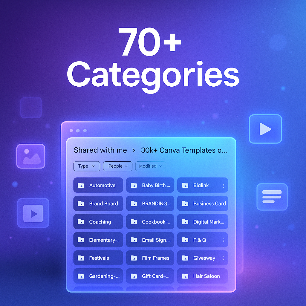 70+ Categories