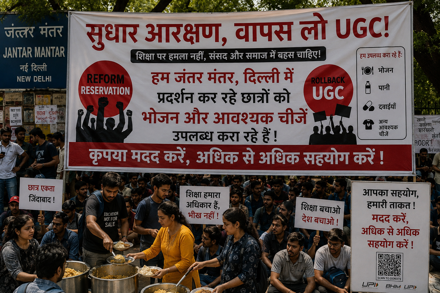 UGC Protest at Jantar Mantar