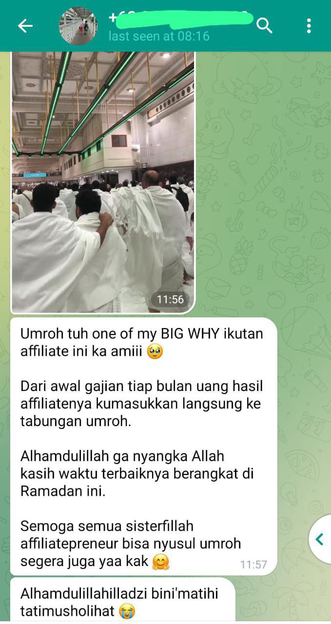 Ibadah Umroh Hasil Affiliate