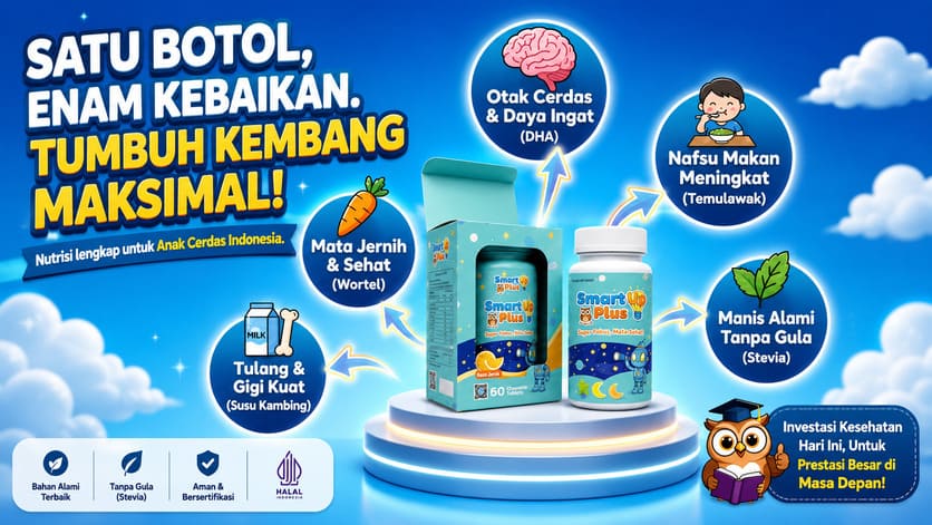 Smart Up Plus - Satu Botol Enam Kebaikan, Tumbuh Kembang Maksimal