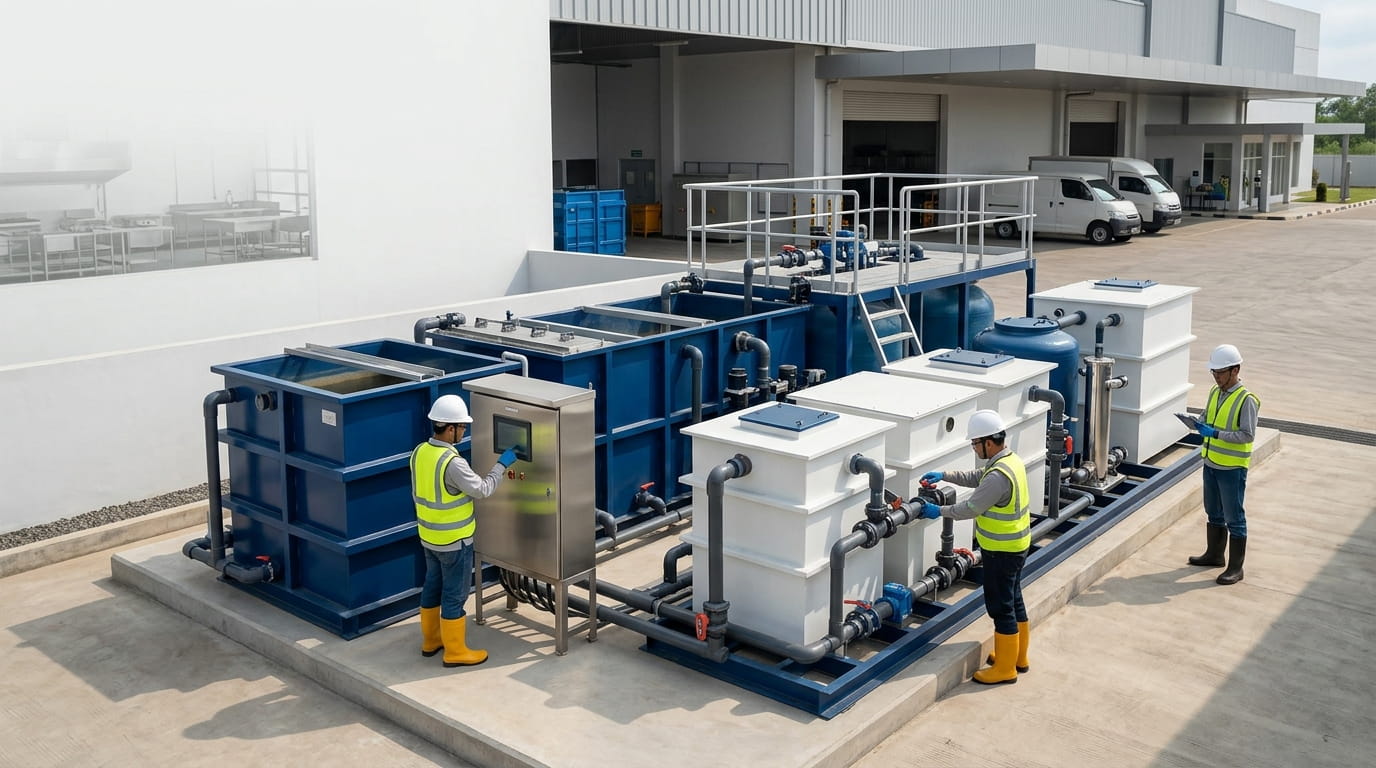 Paket IPAL modular untuk dapur program MBG
