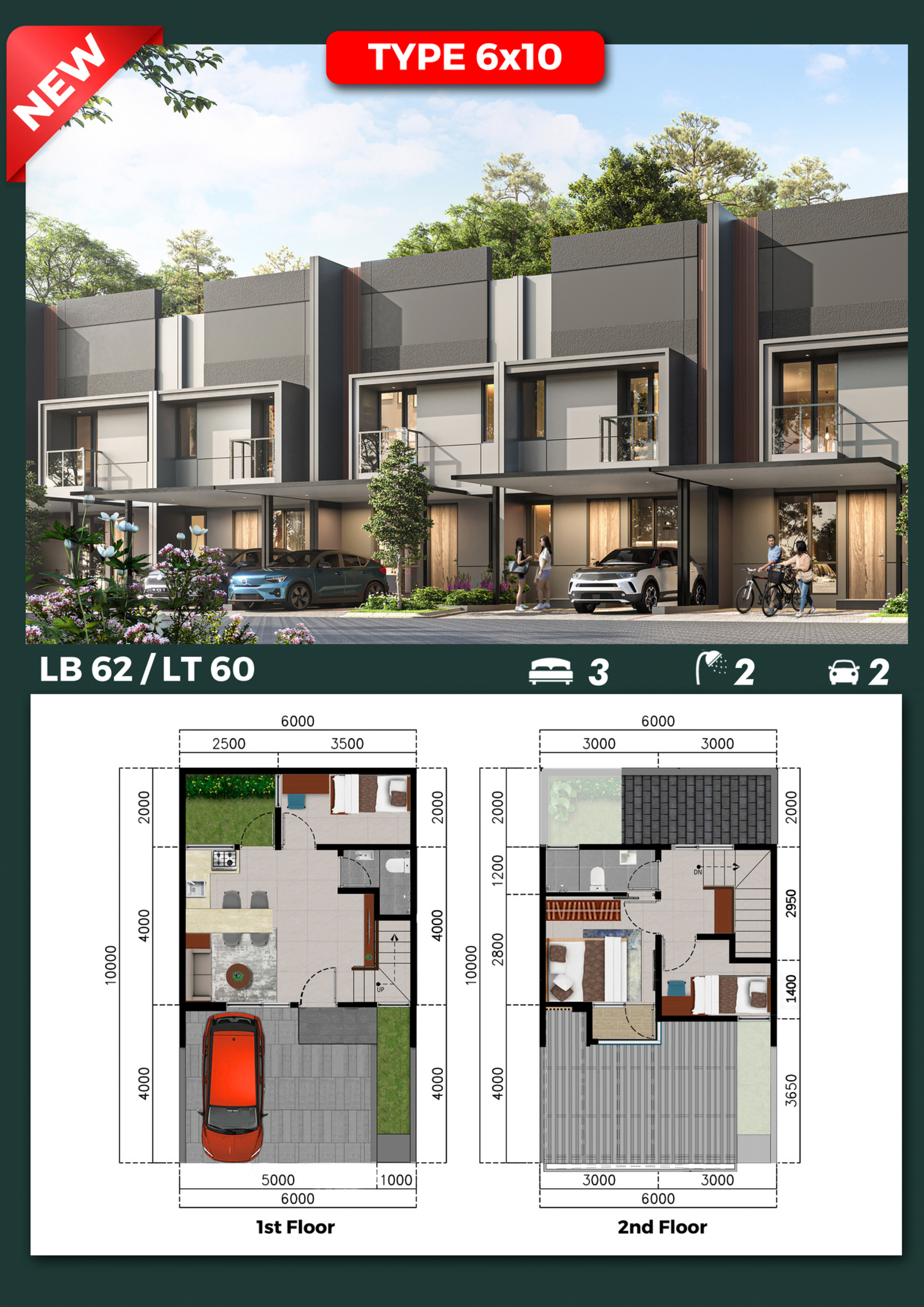 Type 6x10 Modern Townhouse