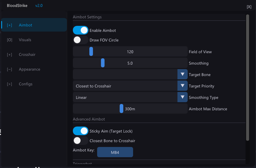 Bloodstrike External Aimbot UI