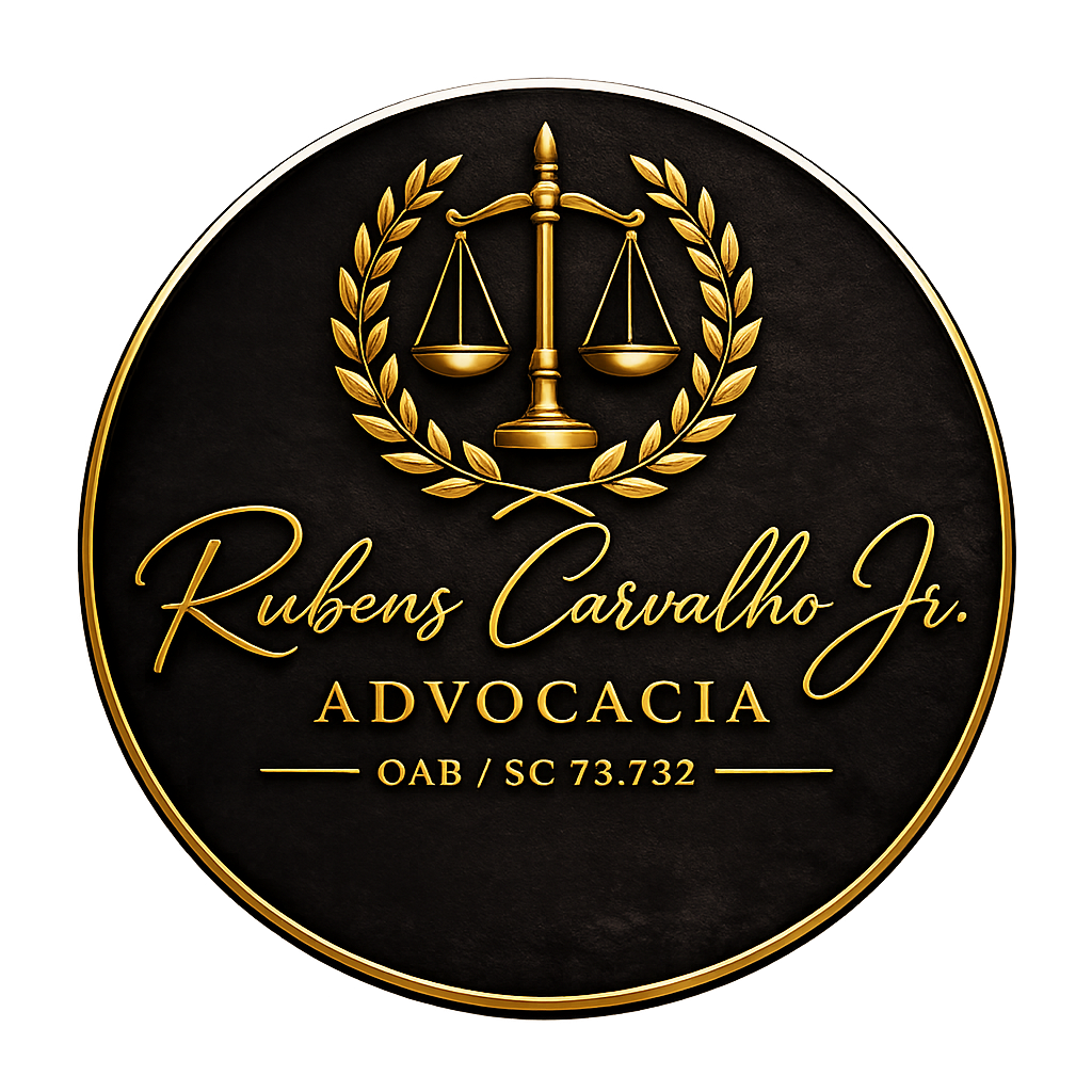 Logo Rubens Carvalho Jr. — Advogado Criminalista OAB SC 73.732
