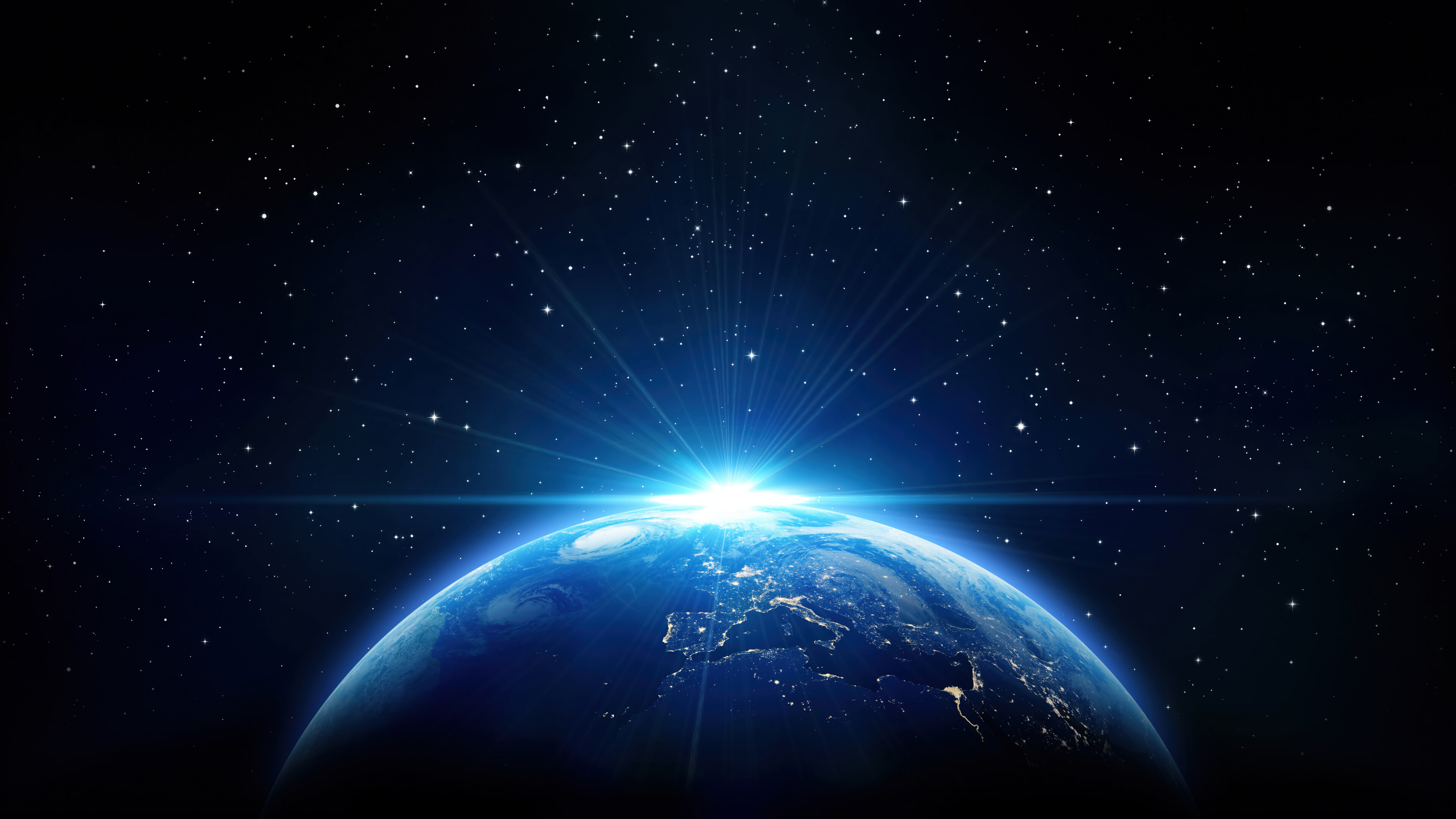 Earth Sunrise Space