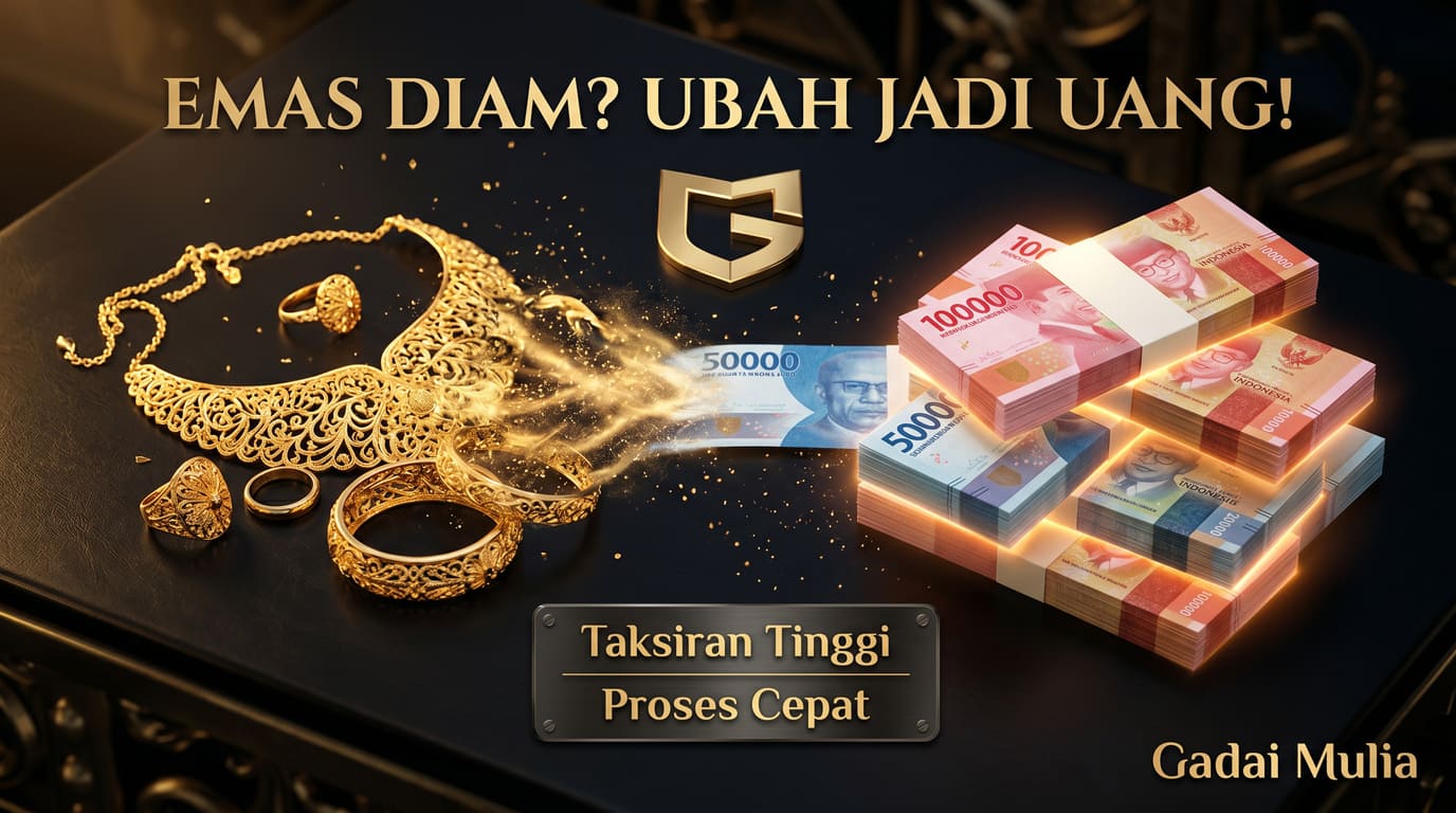 Emas Diam? Ubah Jadi Uang — Taksiran Tinggi, Proses Cepat