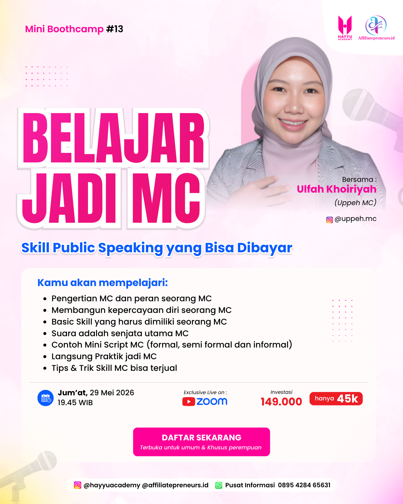 Flyer Mini Bootcamp MC