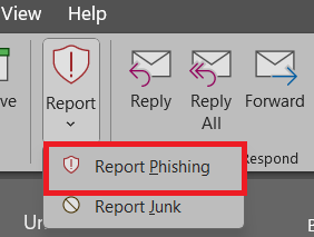 Report Phishing Button
